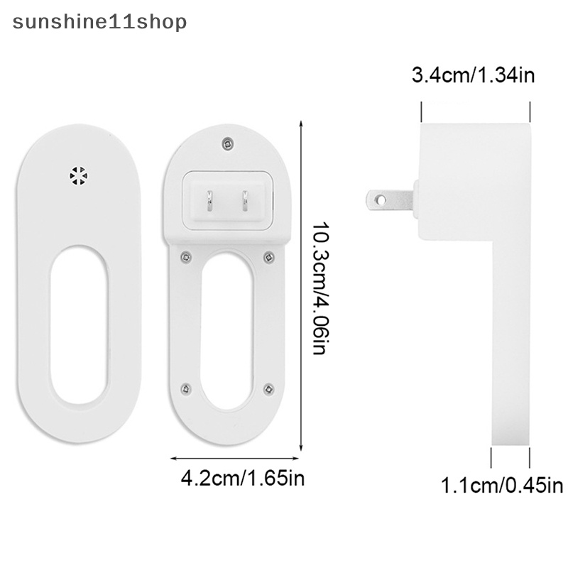 Sho 1Pc EU/US Plug Wall Night Light Socket Dengan Sensor Senja Lampu Warm White N