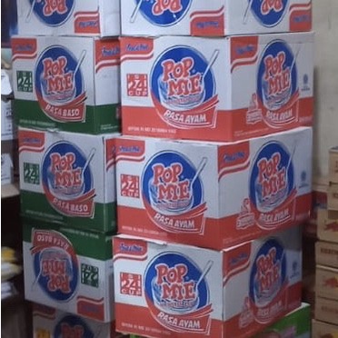 

Terjangkau POP MIE 1 DUS Ayam bawang / Baso / Kari / Soto