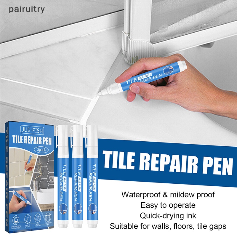 Prt 3pcs Tahan Air Tile Marker Nat Pen Dinding Seam Pen Untuk Ubin Lantai Kamar Mandi Dekontaminasi Jahitan Perbaikan Alat PRT