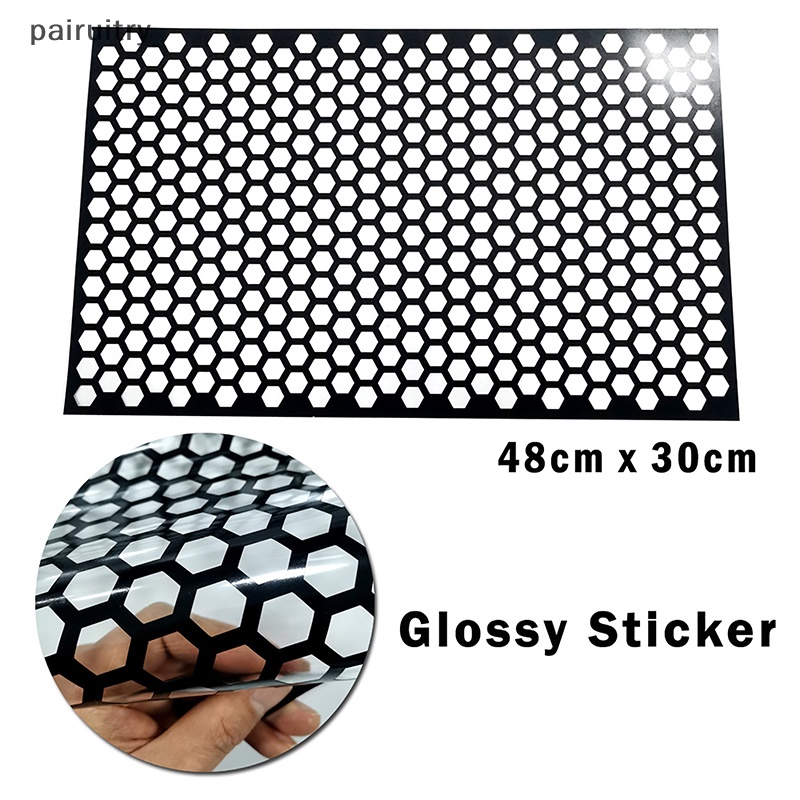 Prt Fashion Lampu Ekor Belakang Mobil Honeycomb Stiker Berongga Dekorasi Decal Sticker PRT