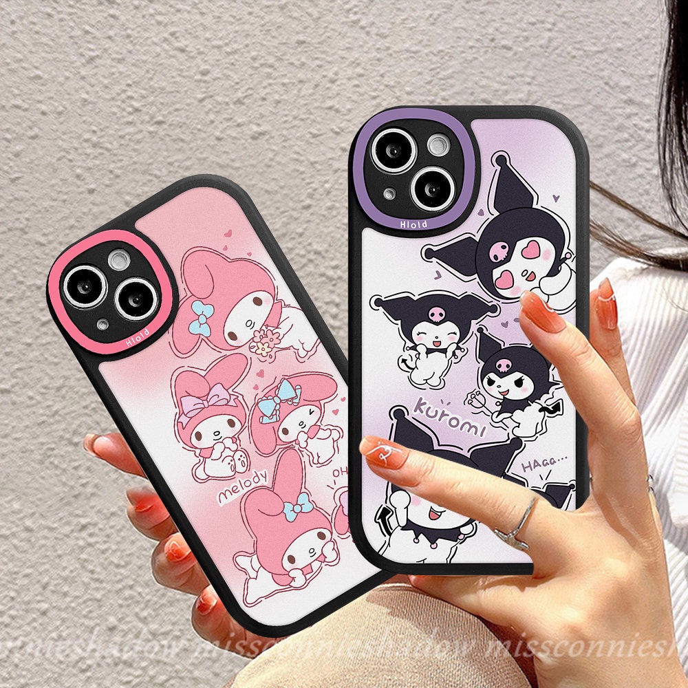 Casing Melody Lucu Untuk Vivo Y36 Y20 Y12 Y33s Y15A Y30 V23 Y20i Y91 V25 V25E Y21 Y02sY12i Y91C V23E Y21s Y22s Y22 Y02 Y16 Y15 Y35 Y31 Y17 Y21A Y1 Y22s Y51 Y15s Kartun Kuromi Cover