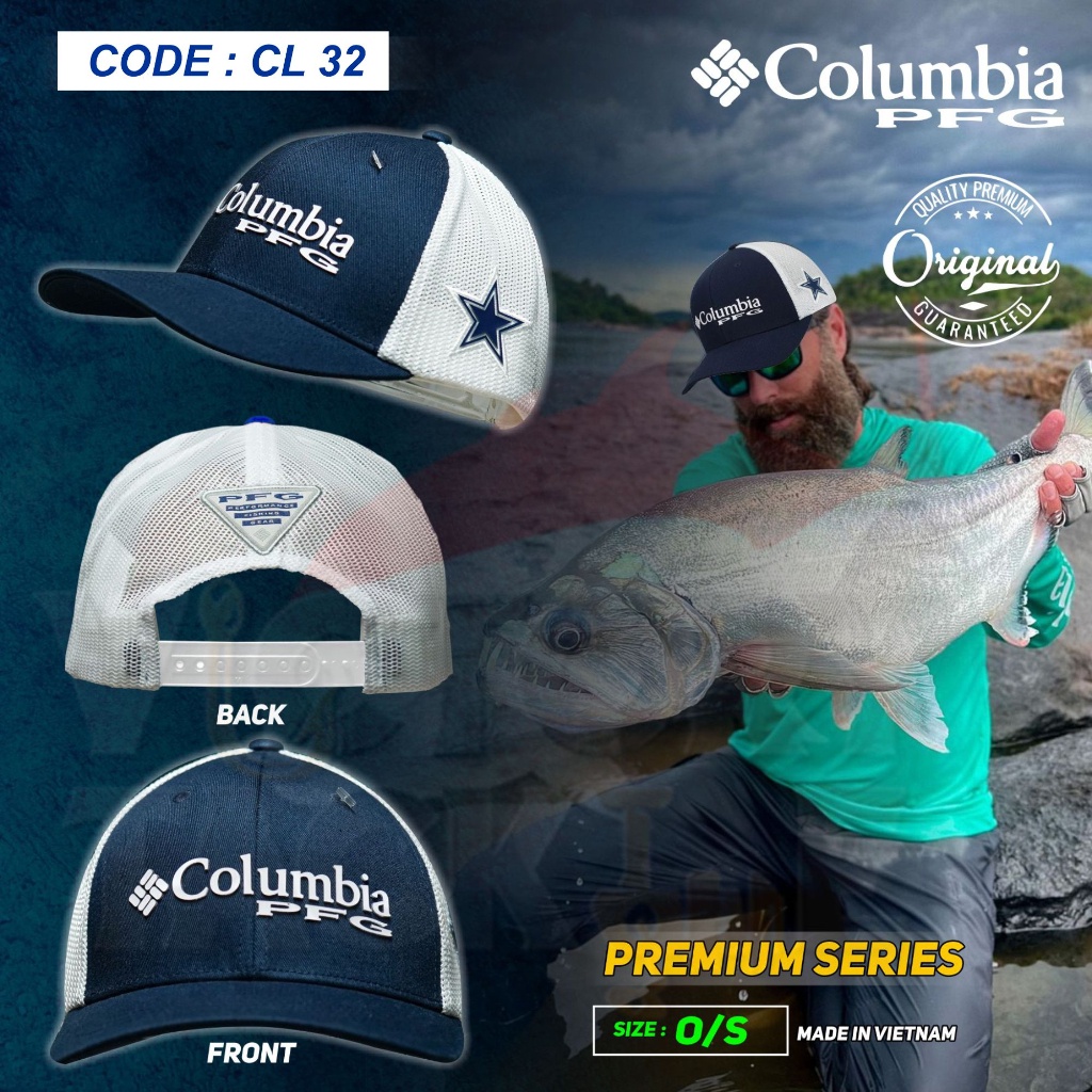 Topi Columbia PFG Performance Fishing Gear &amp; PHG ORIGINAL V2  TOPI OUTDOOR / INDOOR