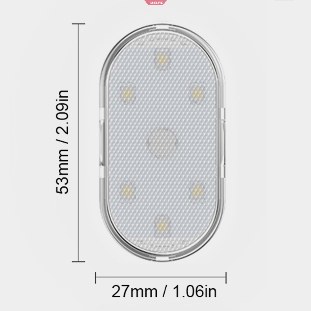 Lampu Sentuh LED Mobil Baru Cahaya Interior Nirkabel Lampu Baca Plafon Atap Otomatis Untuk Penyimpanan Pintu Kaki Bagasi USB Charging [ZXL]