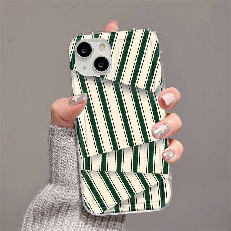 Vintage Stripe Case Untuk Samsung A12 A10 A10S A14 A13 A11 A31 EU A51 A52 A52S A50 A50S A30S A32 A33 A03 A22 A23 A71 A73 A02 A03 S22 S23 Plus Ultra FE Airbag Shockproof Cover