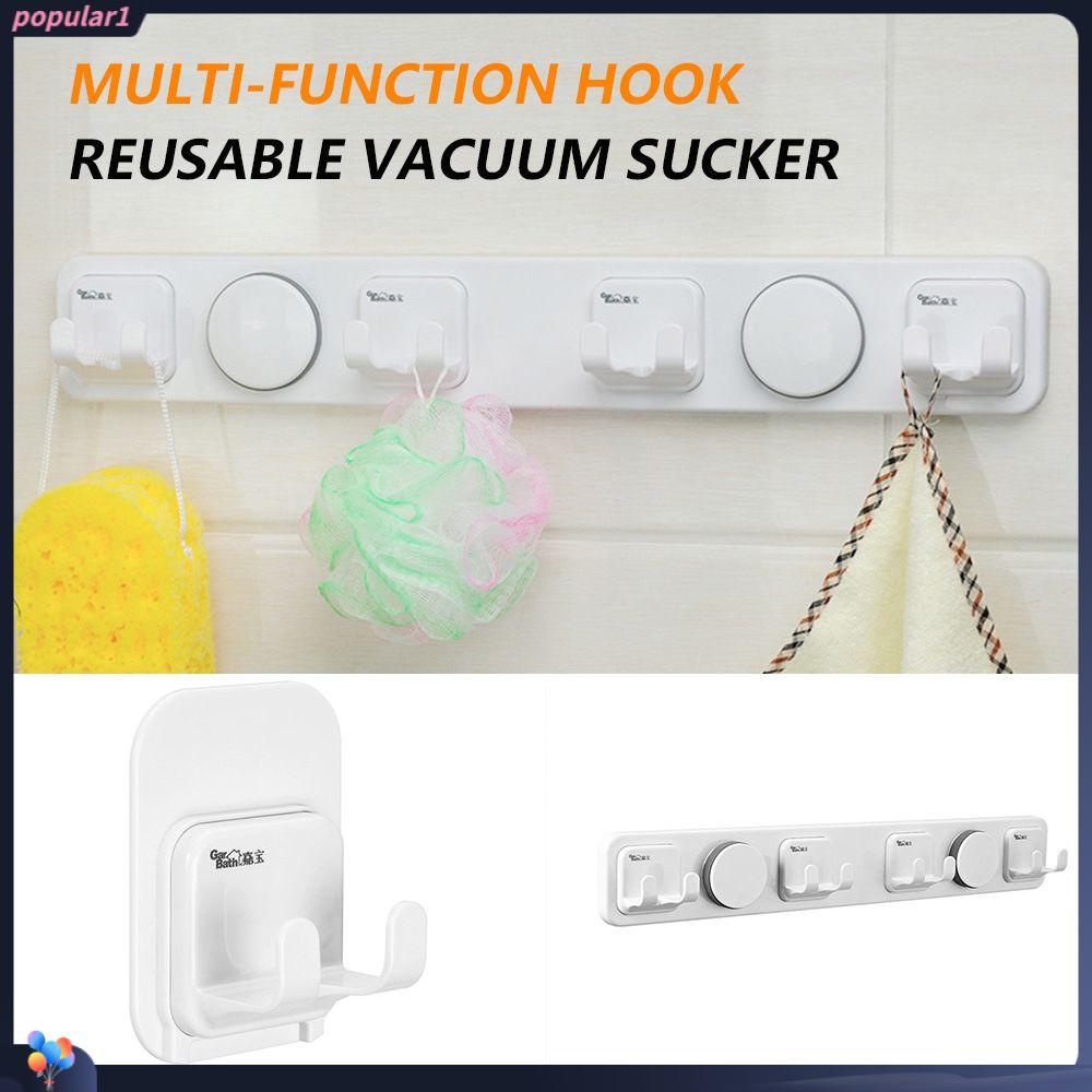 Populer Hook Reusable Multi-Fungsi Tempat Penyimpanan Vacuum Suction Cup Perekat Diri Pintu Dinding Gantungan