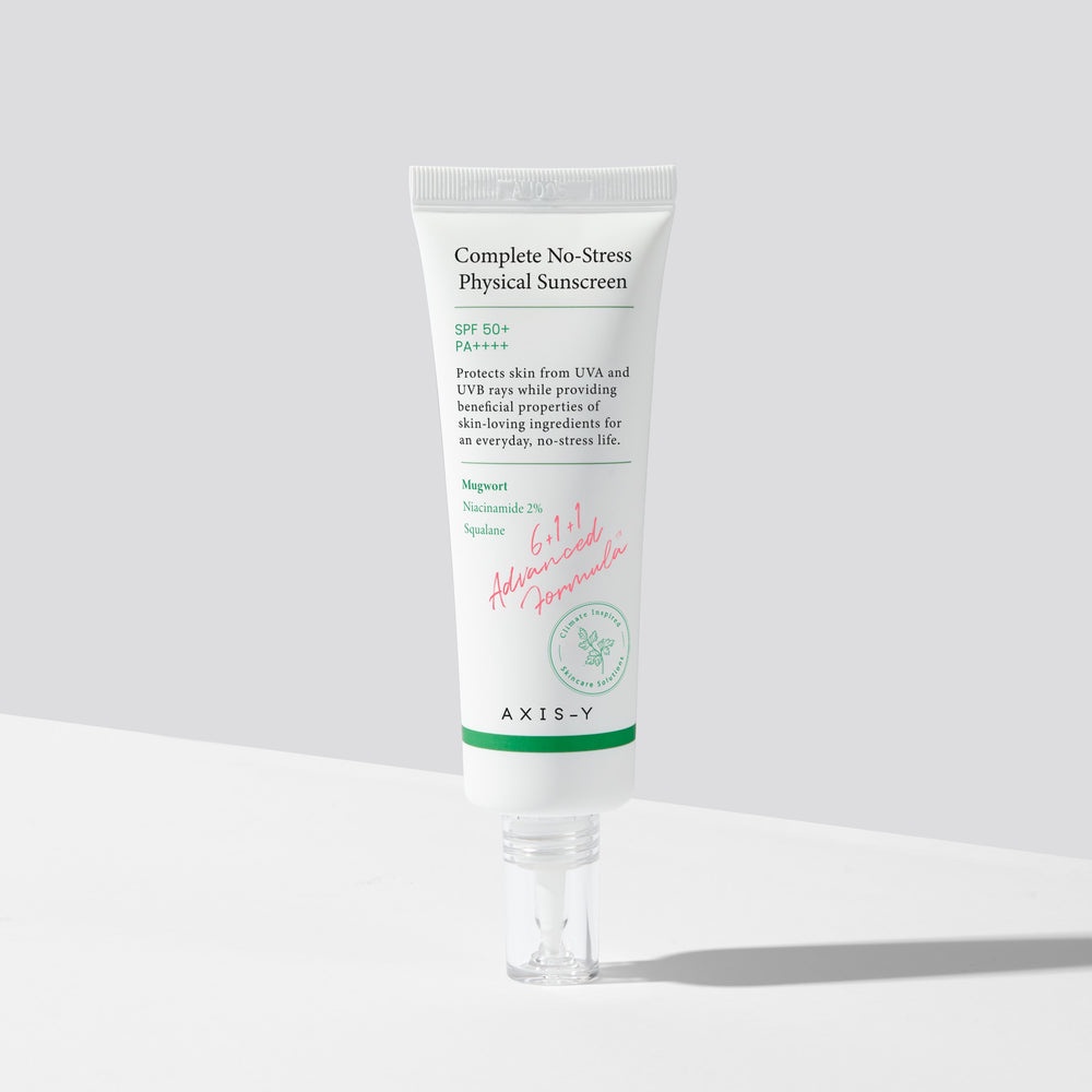 AXIS-Y Sunscreen Full Size Complete No-Stress Physical Sunscreen 50ml Berminyak Aging Sensitif ❤ 100% Original ❤