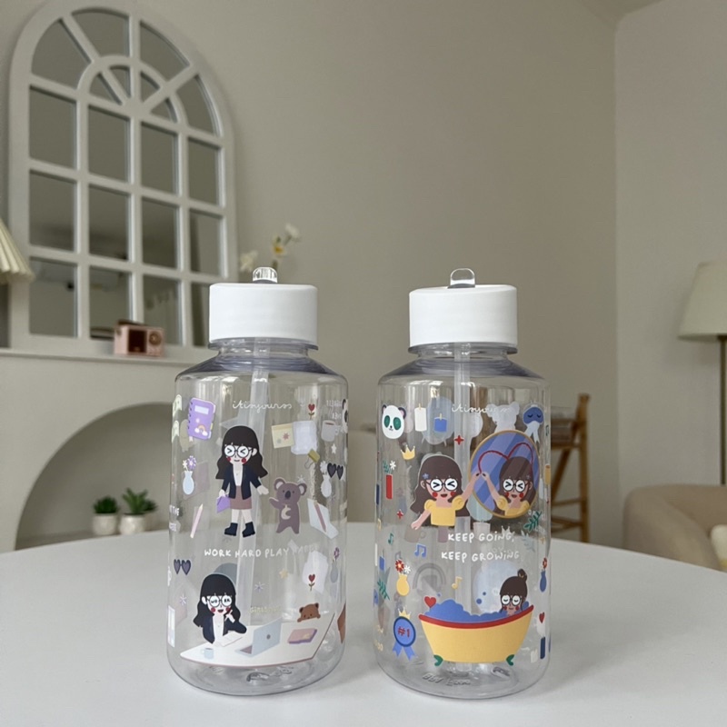 Slurp Tumbler Bening | Botol Sedotan | Tumbler Sedotan