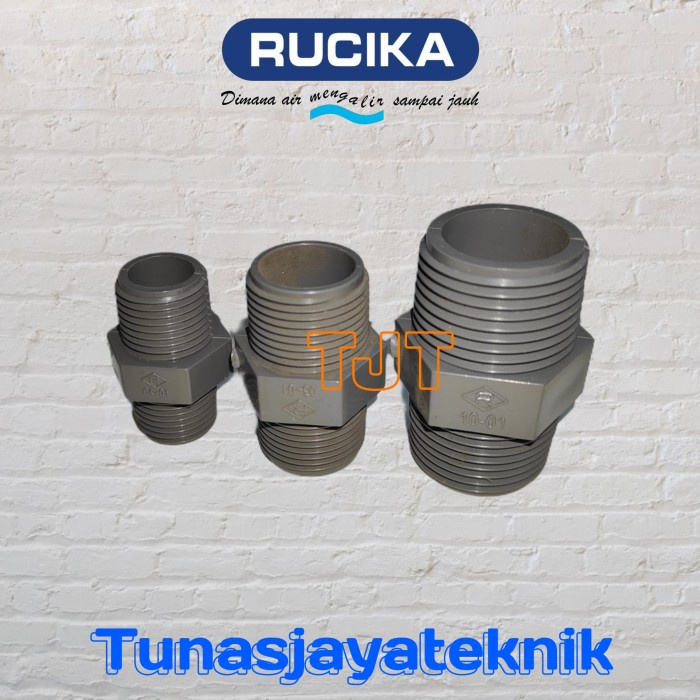 Double nepel pvc Rucika sambungan pipa PVC double nippel