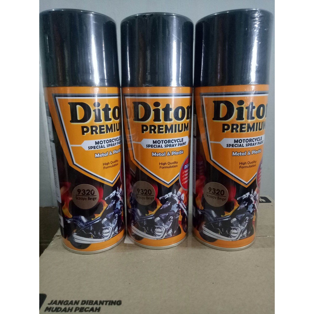 cat semprot Pilok Pilox Diton Premium Scoopy Beige 9320 pilok motor coklat scoopy 400ml H9320