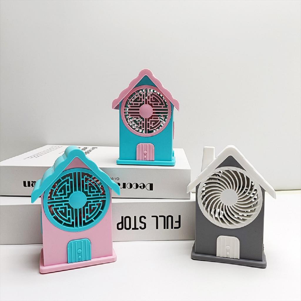 Kipas Angin Mini Portable Rechargeable Mini House Fan HQ66