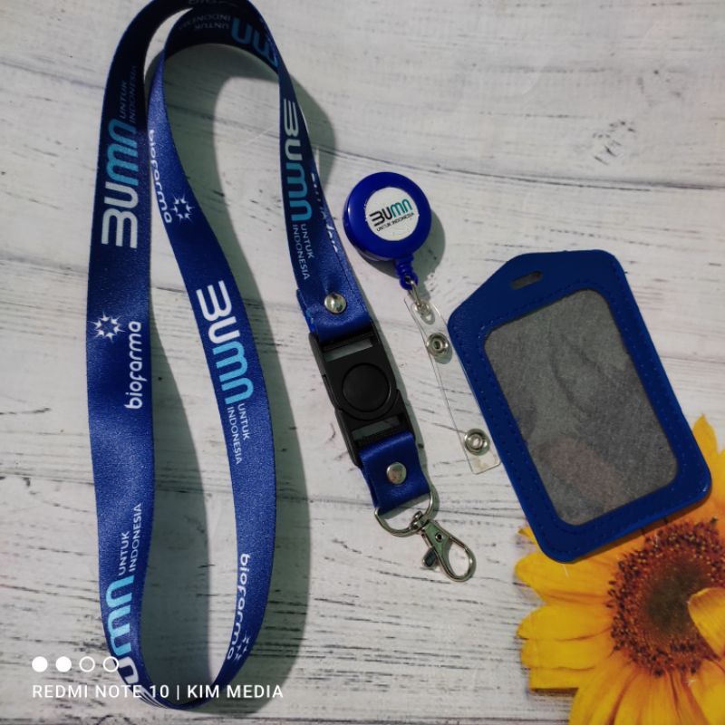 

Tali id card biofarma BUMN | Lanyard id Biofarma Bumn printing Best Quality