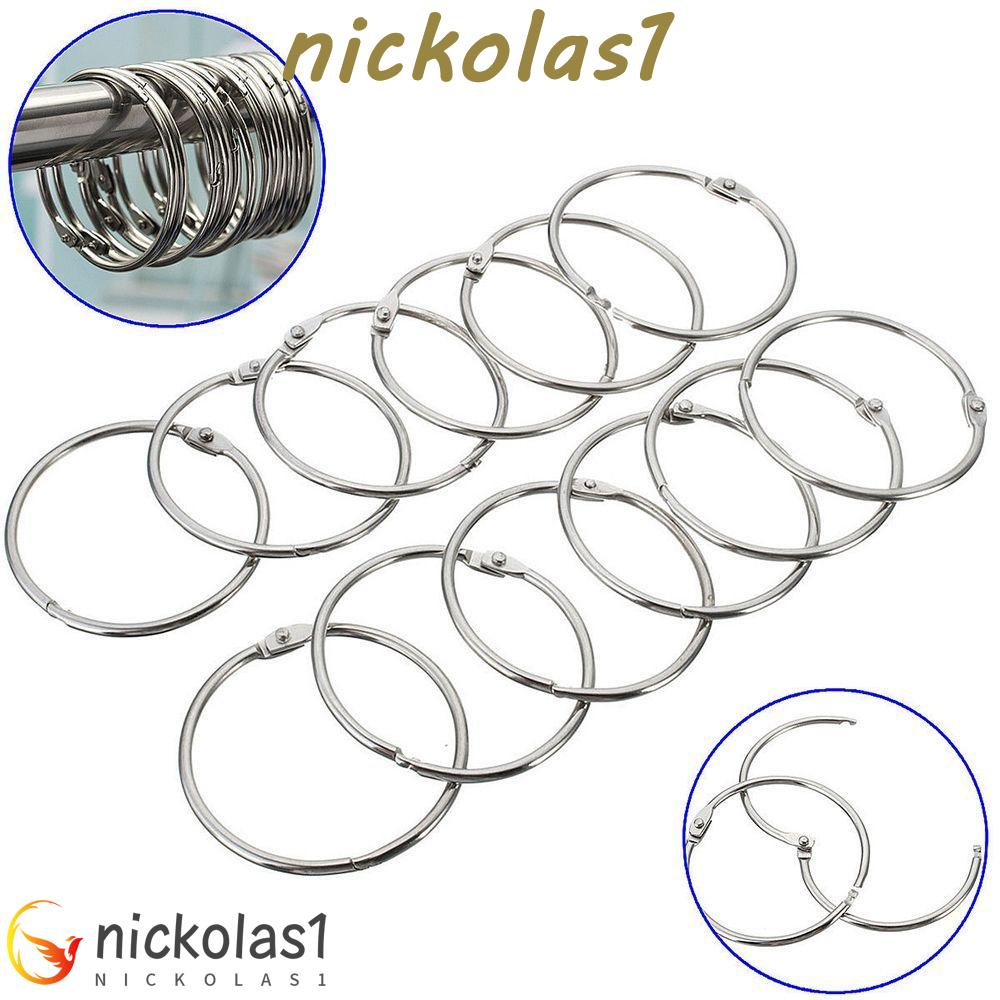 Nickolas1 Alat Kamar Mandi 12Pcs/Lot Bulat Anti Karat Easy Glide