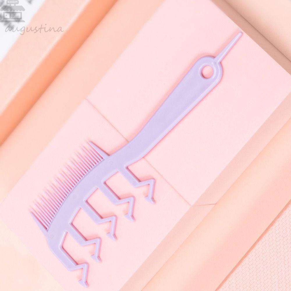 Agustina Fluffy Seam Comb Rumah Tangga Berongga Keluar Membuat Gaya Rambut Penutup Jahitan Rambut Bulu Halus Z Stitch Comb