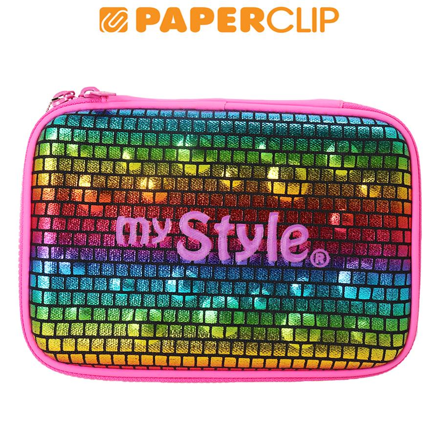 

TEMPAT PENSIL / PEN CASE HARD CASE MY STYLE TM2195 RAINBOW HOLOGRAM