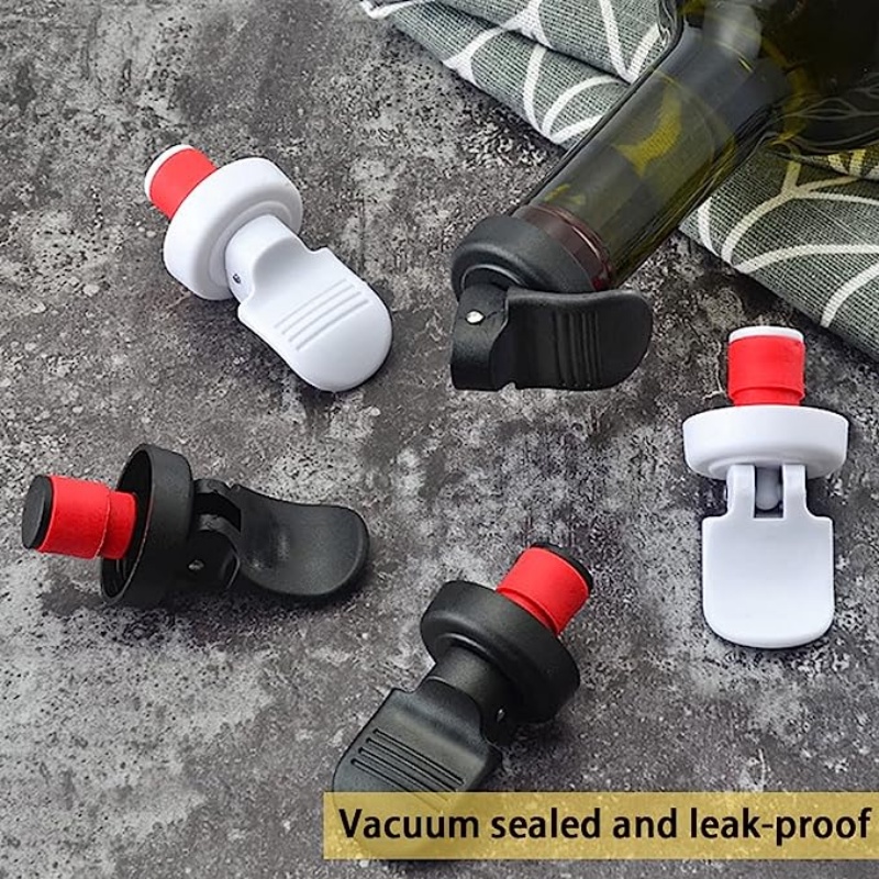 [Harga Grosir] Stopper Botol Tertutup Vakum Dengan Pembuka Minuman Praktis Alat Segar Memopa Udara Botter Anggur Merah Plug Anti Bocor Champagne Beer Cork Cap