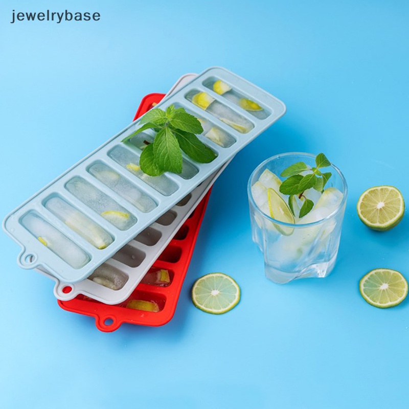 [jewelrybase] Cetakan Es Batu Silikon Tray Strip Panjang Cetakan Es Batu Baking Ice Cream Molds Butik