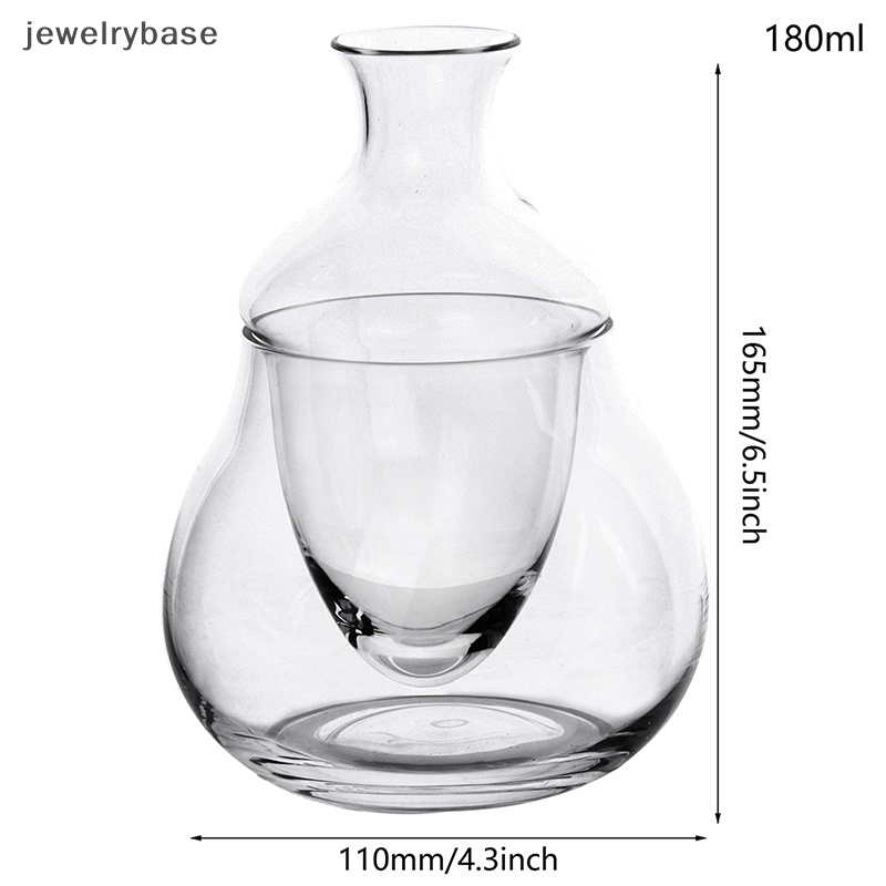 [jewelrybase] Glass Ice Bucket Red Wine Decanter Dispenser Anggur Whiskey Decanter Bar Alat Butik