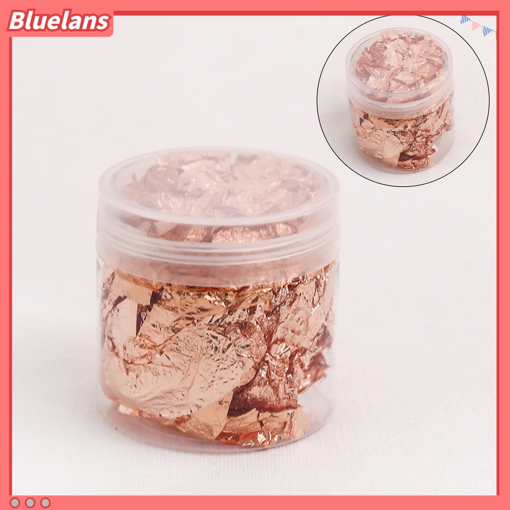 [BLM] 1botol Manicure Foil Decal Anti Luntur Multifungsi Nice-looking Nail Art Kertas Foil Warna Emas Untuk Wanita