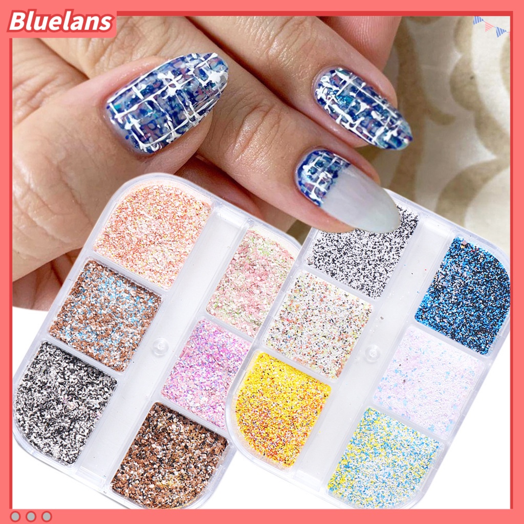 [BLM] 5g Bubuk Nail Art Efek Bijian Tidak Mengapung Warna-Warni Musim Dingin Wol Kuku Bubuk Debu Rajut Untuk Manicure