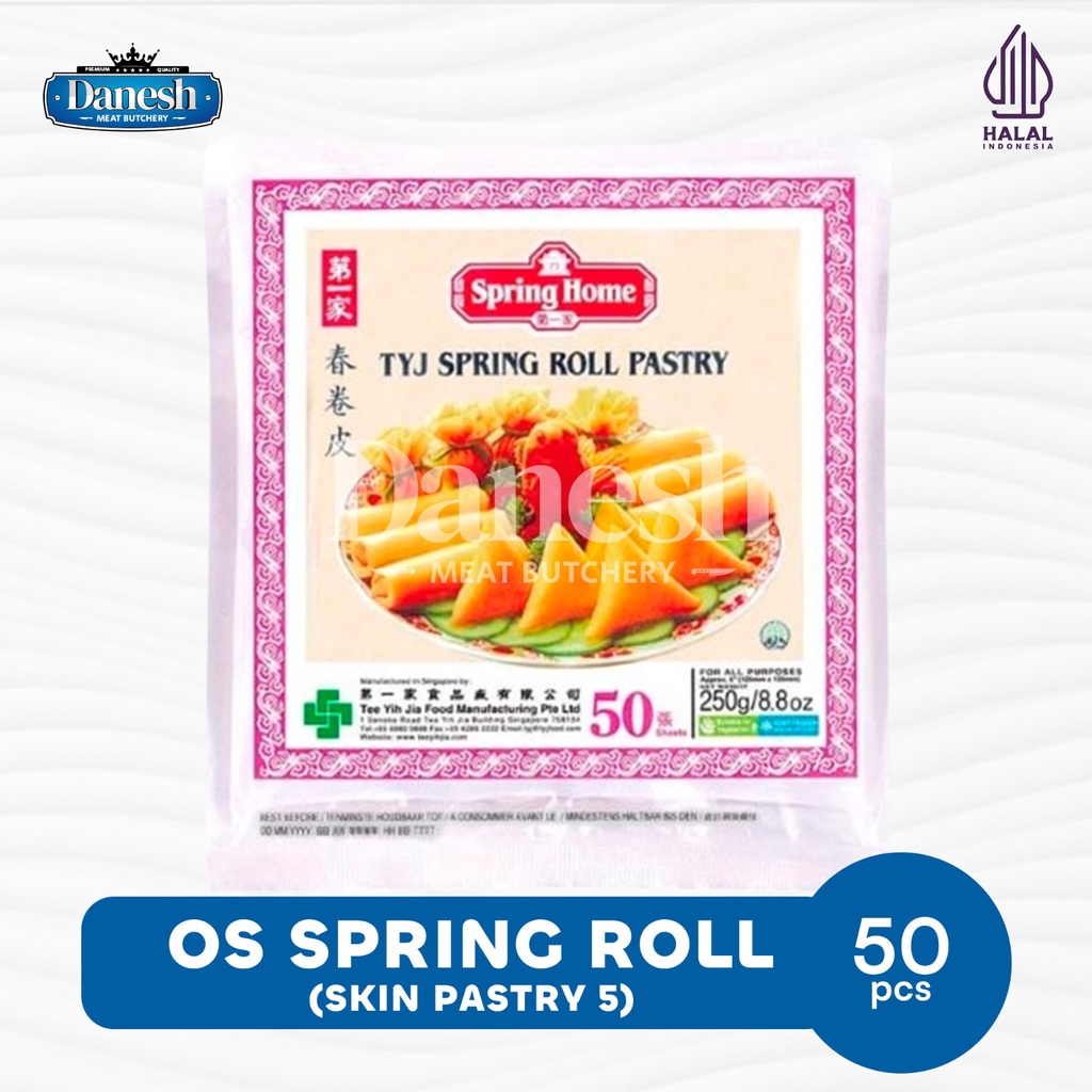 Kulit Lumpia Spring Roll Pastry isi 50 Lembar Spring Home 250 gr