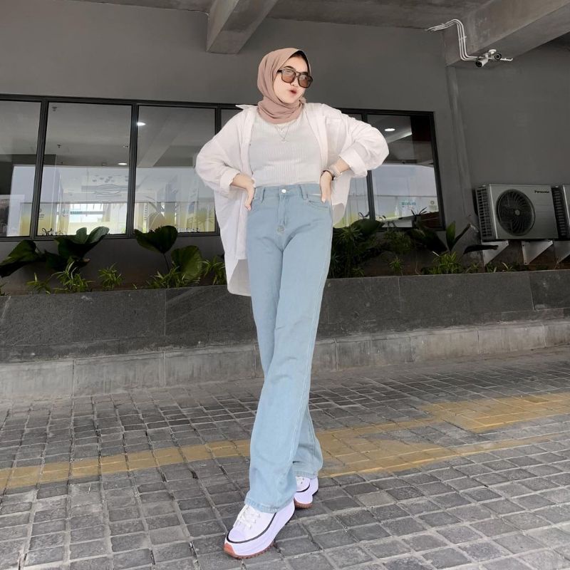 Kulot Wanita | Highwaist kulot Jeans Loose