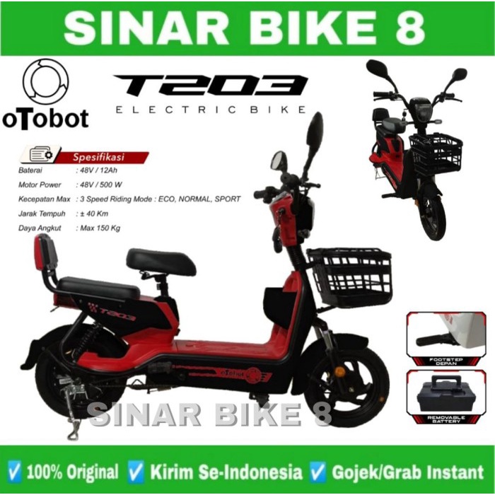 Sepeda Listrik Electric E Bike OTOBOT T203 | T 203 500 Watt