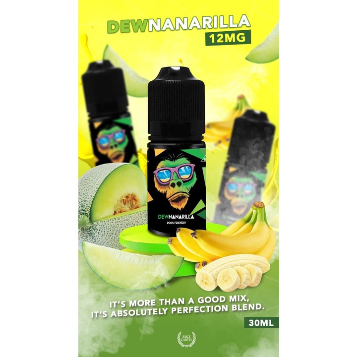 DEWNANARILLA 30ML 12MG PODS FRIENDLY LIQUID OF RILLA SERIES AUTHENTIC