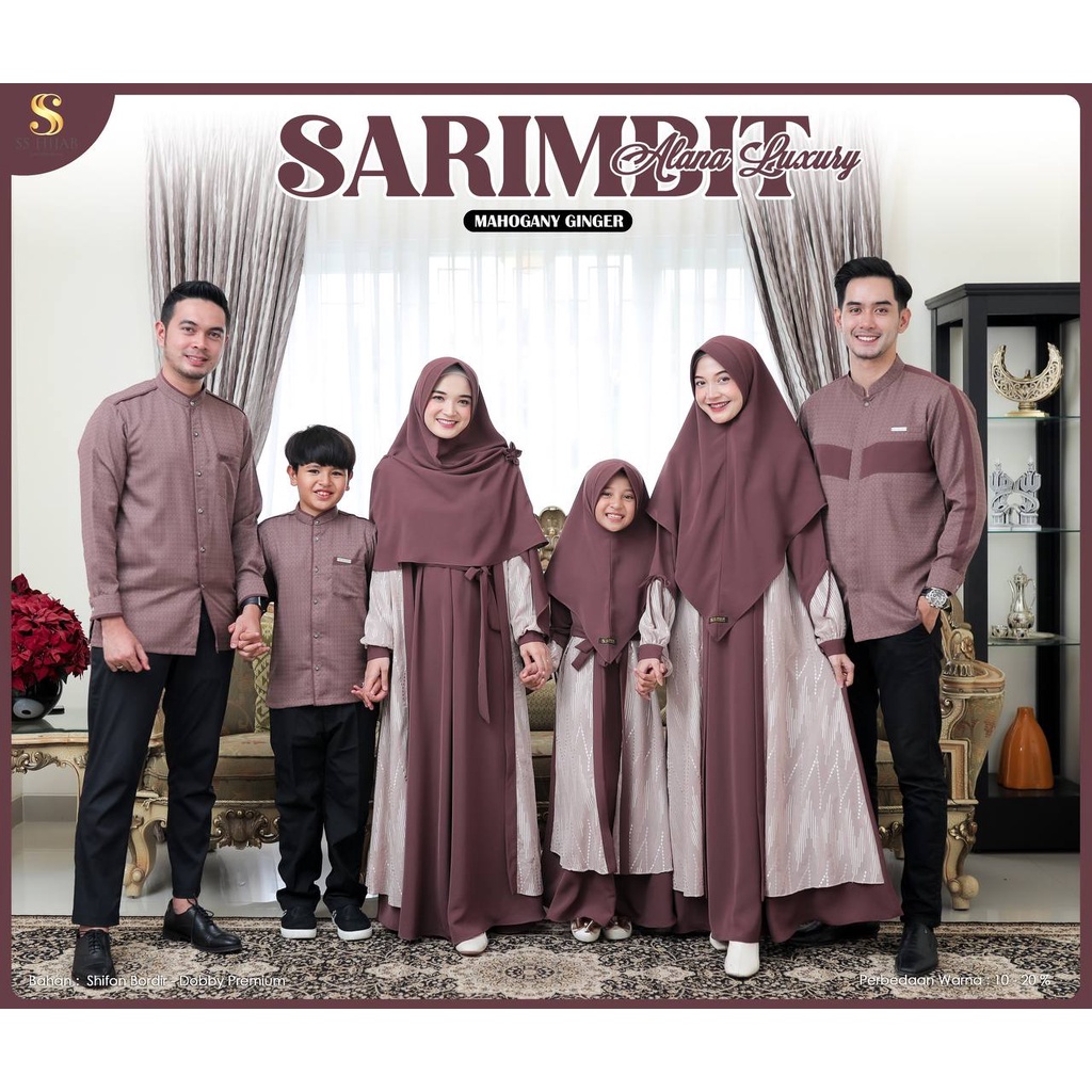 SARIMBIT SS HIJAB ALANA LUXURY MAHOGANI GINGER NEW