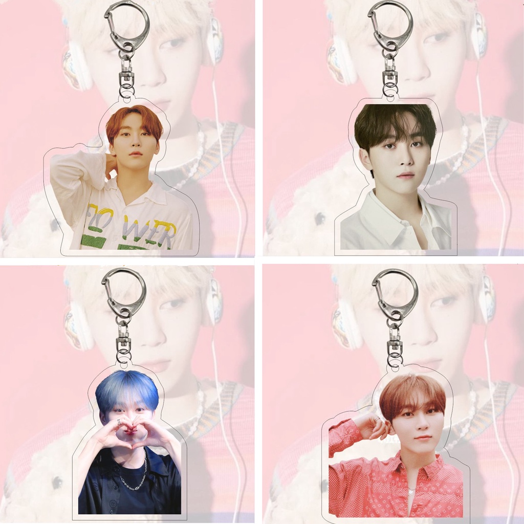 1pc SEVENTEEN Gantungan Kunci Akrilik SEUNGKWAN VERNON DINO Key Ring Gantung Atas