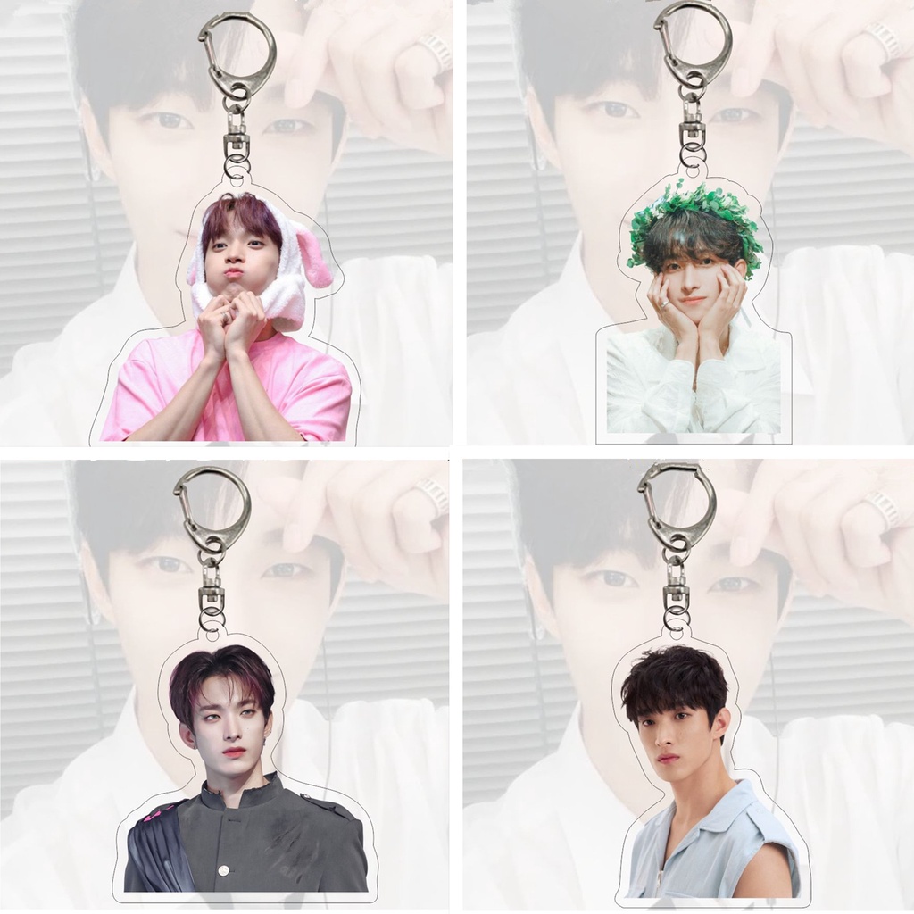 1pc SEVENTEEN Gantungan Kunci Akrilik THE8 MINGYU DK Key Ring Gantung