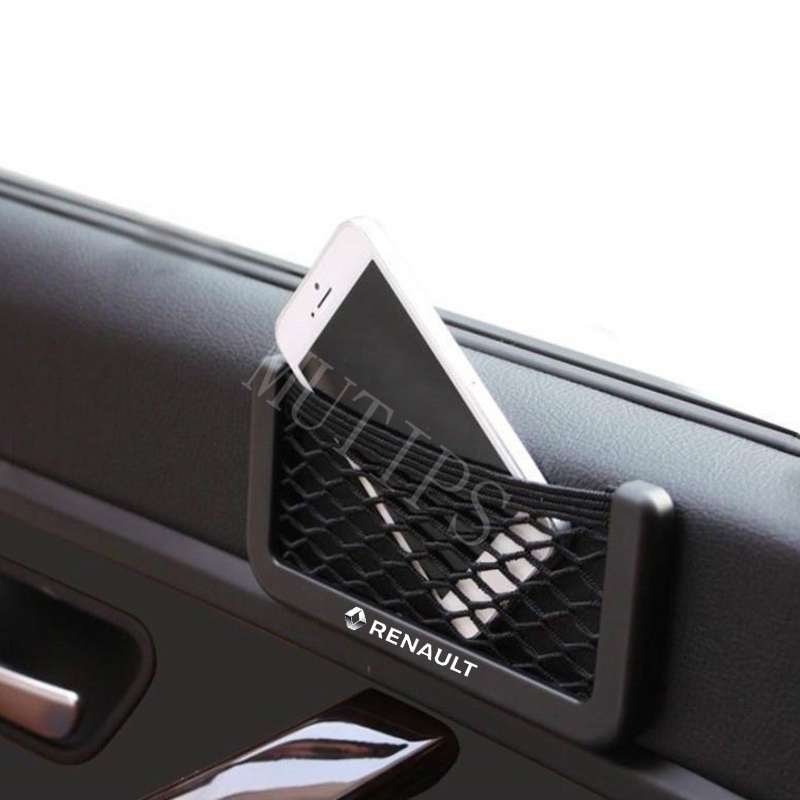 Renault Tas Penyimpanan Jaring Kursi Mobil Universal Berkualitas Tinggi Ponsel Holder Saku Untuk Megane2 Sandero Kwid Logan Captur Scenic Kiger Clio Fluence Duster Koleos