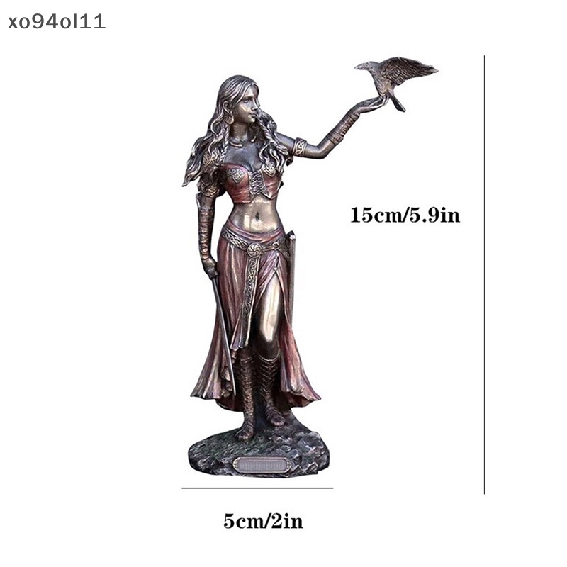 Xo Resin Statues Morrigan The Celtic Goddess Of Battle Dengan Crow &amp; Statue OL
