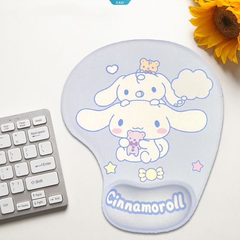 Sanrio Kawaii Hitam Kuromi 3D Kartun Lucu Mouse Pad Kreatif Kartun Memory Foam Pelindung Pergelangan Tangan Laptop Mouse Pad [ZK]