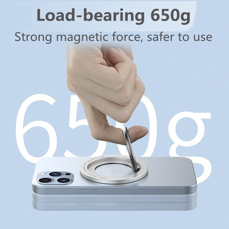 IPHONE Disc Magnetic Ring Phone Holder Untuk Iphone12 13 14 Mini Pro Max Logam Ultra-Tipis Cincin Magnet Gesper Phone Holder