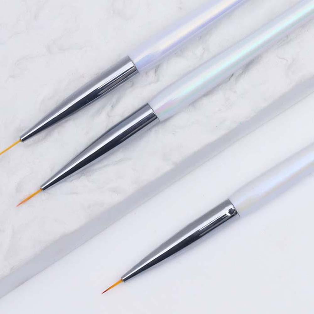 Mxbeauty Tarik Kawat Sikat Kuku Wanita Metal Gaya Punk Manikur Alat Ultra-Tipis Garis UV Gel Ekstensi Aksesoris Kuku Nail Painting Pen