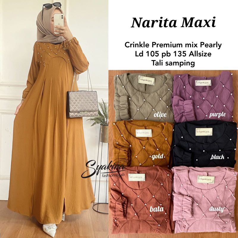 NARITA MAXY ORI SYAKIRA | Ld105 Crinkle Premium mix Pearly