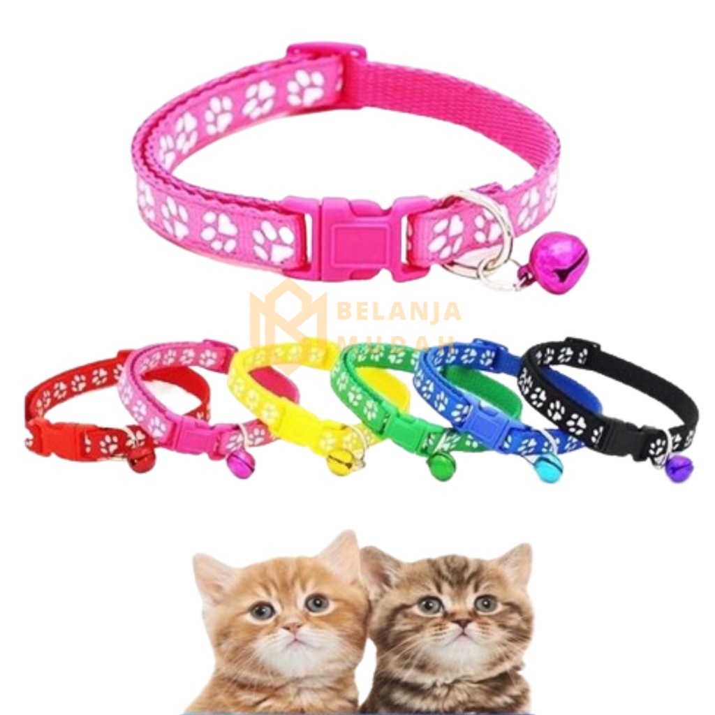 Kalung Hewan Kecil / Kalung Kucing Lonceng Hewan Peliharaan Tali Leher Anjing Kecil