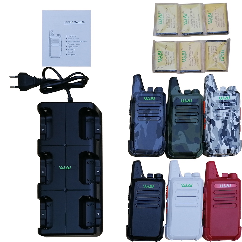 HT WLN C1 1 Kotak Isi 6 pcs UHF Handy Talky TWO WAY RADIO