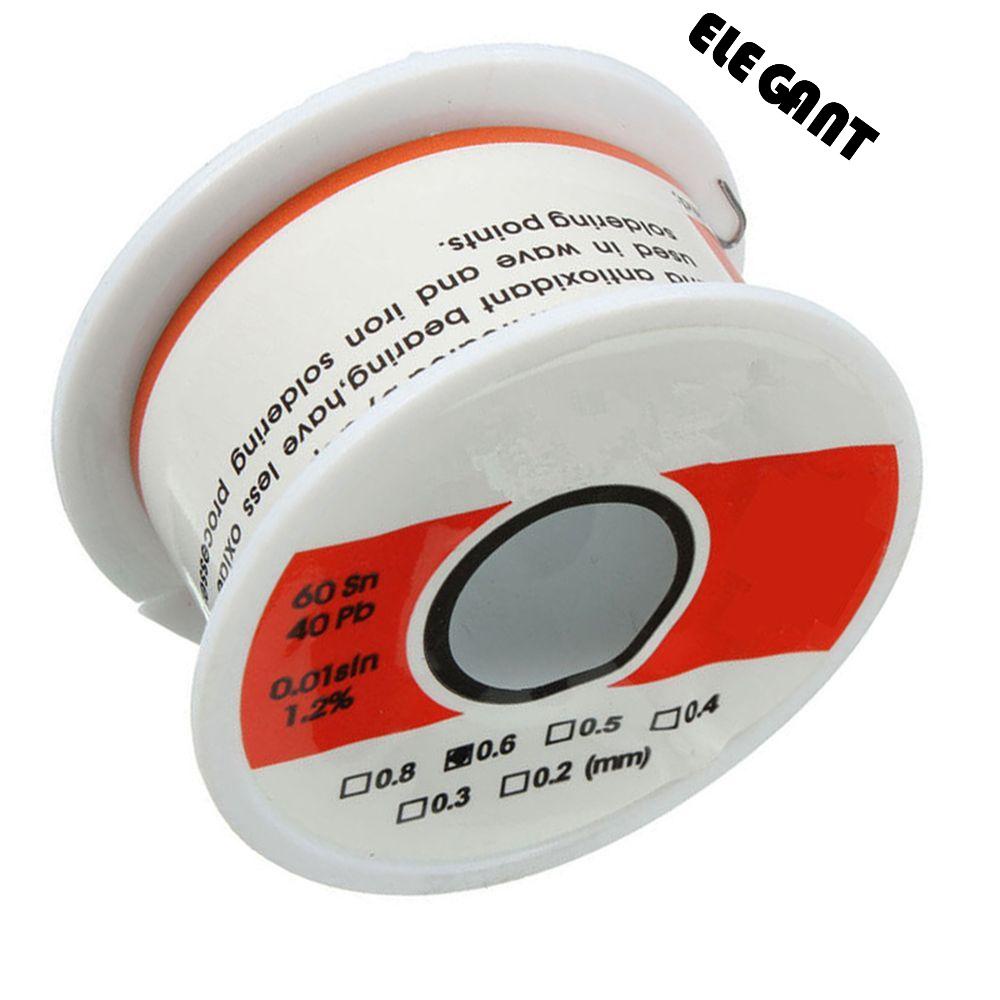 [Elegan] Kawat Solder 1Pc Gulungan Flux Timah Praktis 1.2% Besi Roll 50G Solder60/40