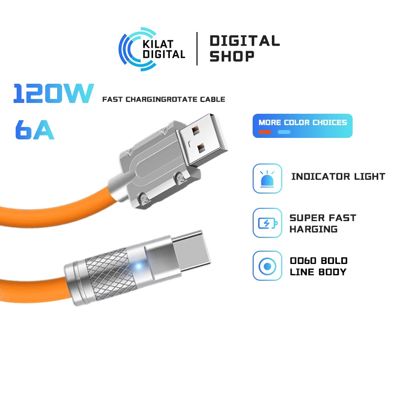 120W kabel data Fast Charging Micro usb Type-C Cable FOR iPhone ios usb Android Cable Data