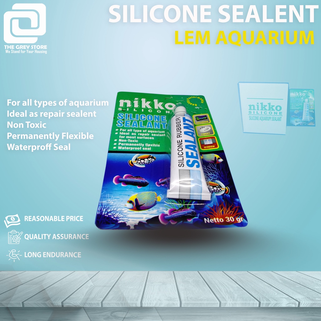 

Lem Akuarium / Lem Kaca / Silicone Nikko