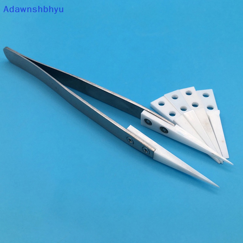 Adhyu Insulated Tip Pinset Keramik Anti Statis Industrial Elektronik Untuk Industri ID