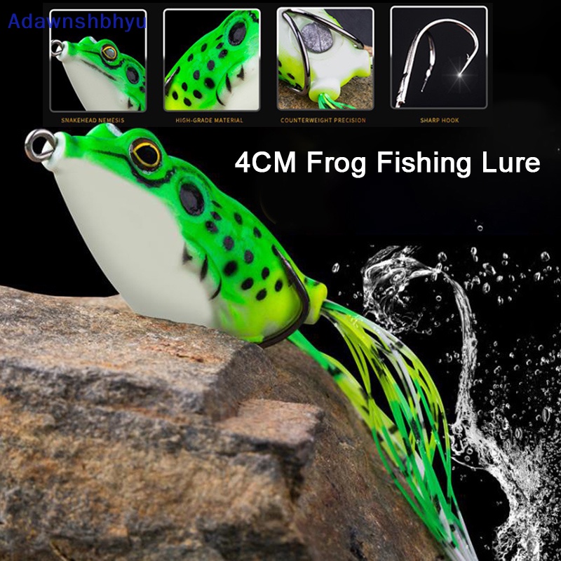 Adhyu 4cm 5g Frog Lures Soft Baits Floag Fishing Lure Top Umpan Air Alat Kodok ID