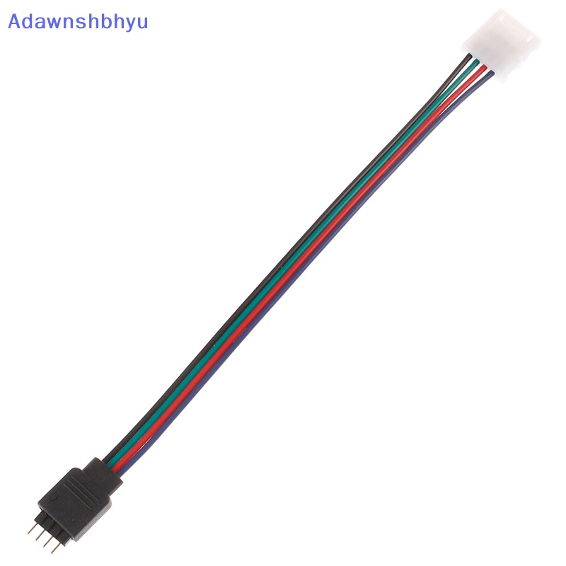 Konektor Lampu led strip Adhyu 15cm 5050inc RGB 4pin strip Ke power Adapter connector ID