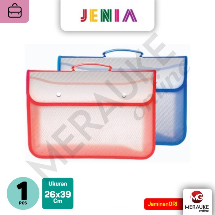 

JENIA School Bag File Polos Jaring 2 Kancing