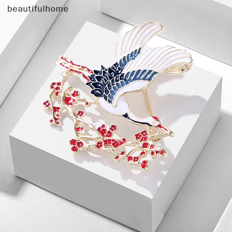 {beautifulhome} Bros Derek Bunga Enamel Untuk Wanita Unisex Burung Hewan Pesta Bros Pin Hadiah.