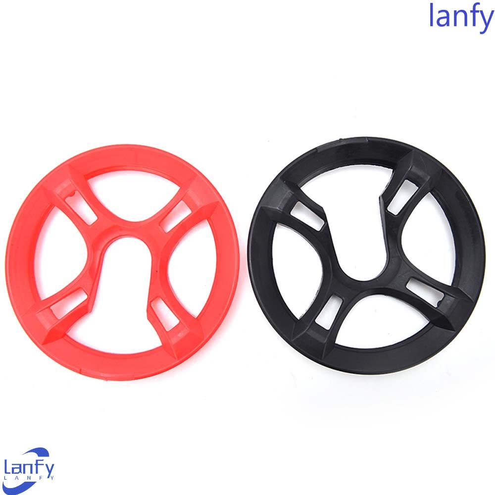 Lanfy Rantai Sepeda Penutup Roda Pivot Plat Plastik Pelindung Sepeda Parts Crankset Pelindung Chainwheel Plate Crank Ring Cover