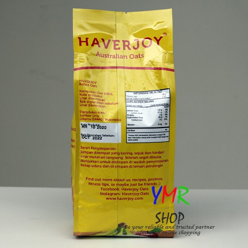 Haverjoy Havermout Australian Rolled Oat Oatmeal 1kg