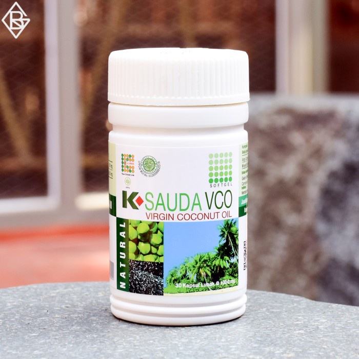 K sauda VCO virgin coconut oil. asli original