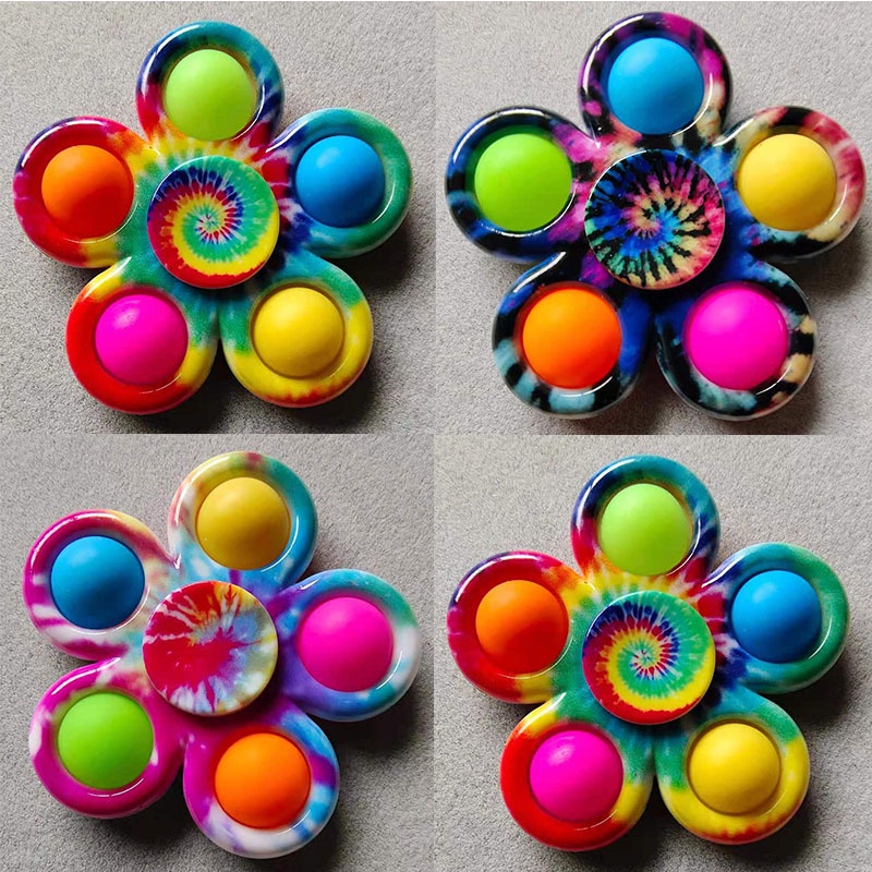 Mainan Berputar Anak-Anak Baru Warna Fidget spinner Dekompresi Mainan Hadiah Ulang Tahun Anak